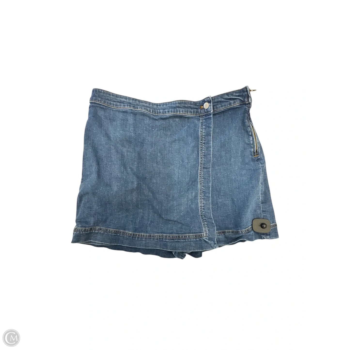 Skort By Talbots In Blue Denim, Size: 16