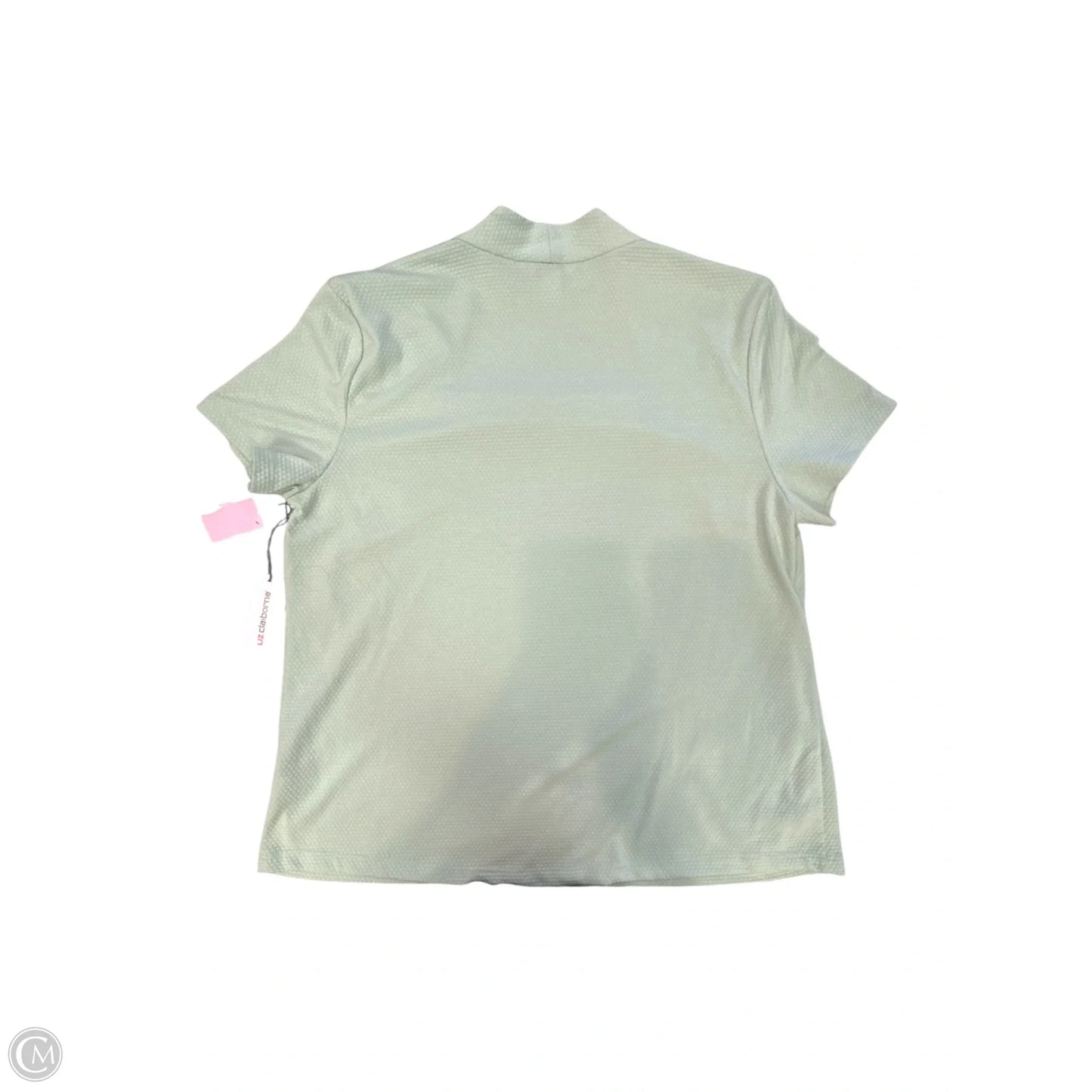 Top Short Sleeve By Liz Claiborne In Green, Size: L