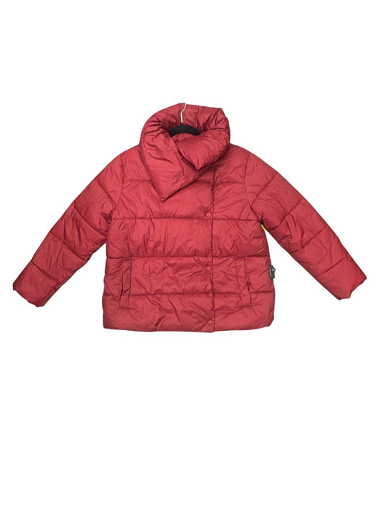 Coat Faux Fur & Sherpa By Banana Republic In Red, Size: M