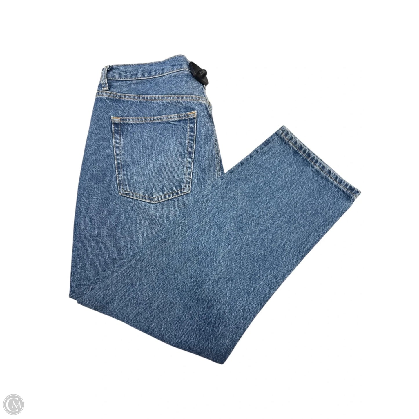 Jeans Straight By Top Shop In Blue Denim, Size: 14