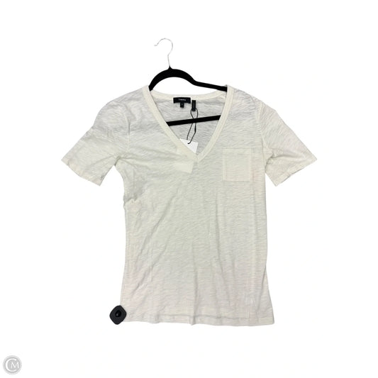 Top Short Sleeve Basic By Theory In Ivory, Size: S