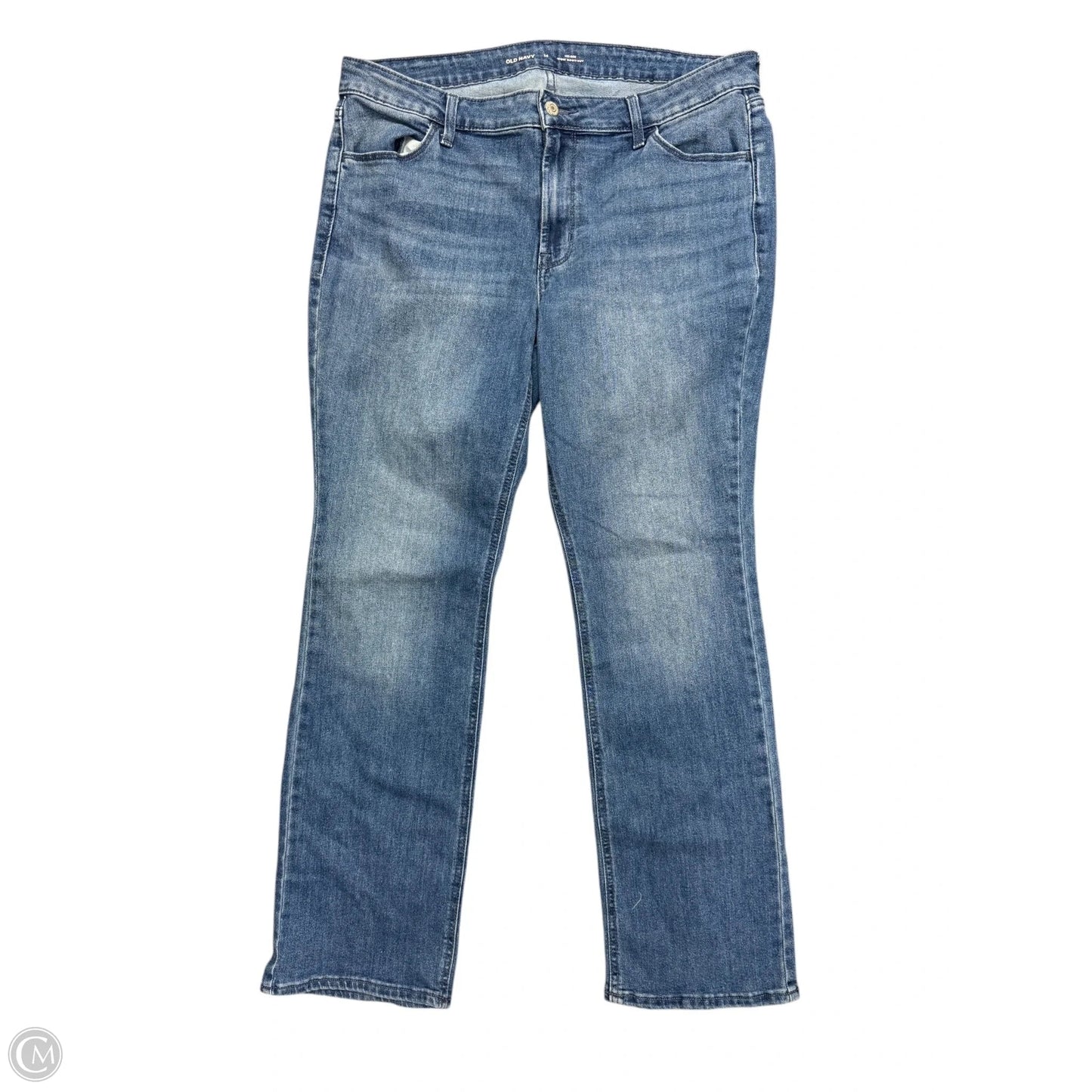 Jeans Boot Cut By Old Navy In Blue Denim, Size: 14