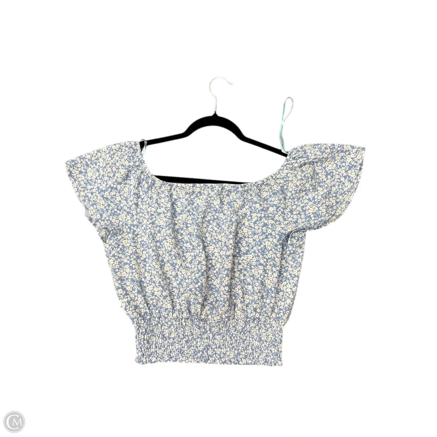 Top Short Sleeve By Monteau In Blue, Size: Xl