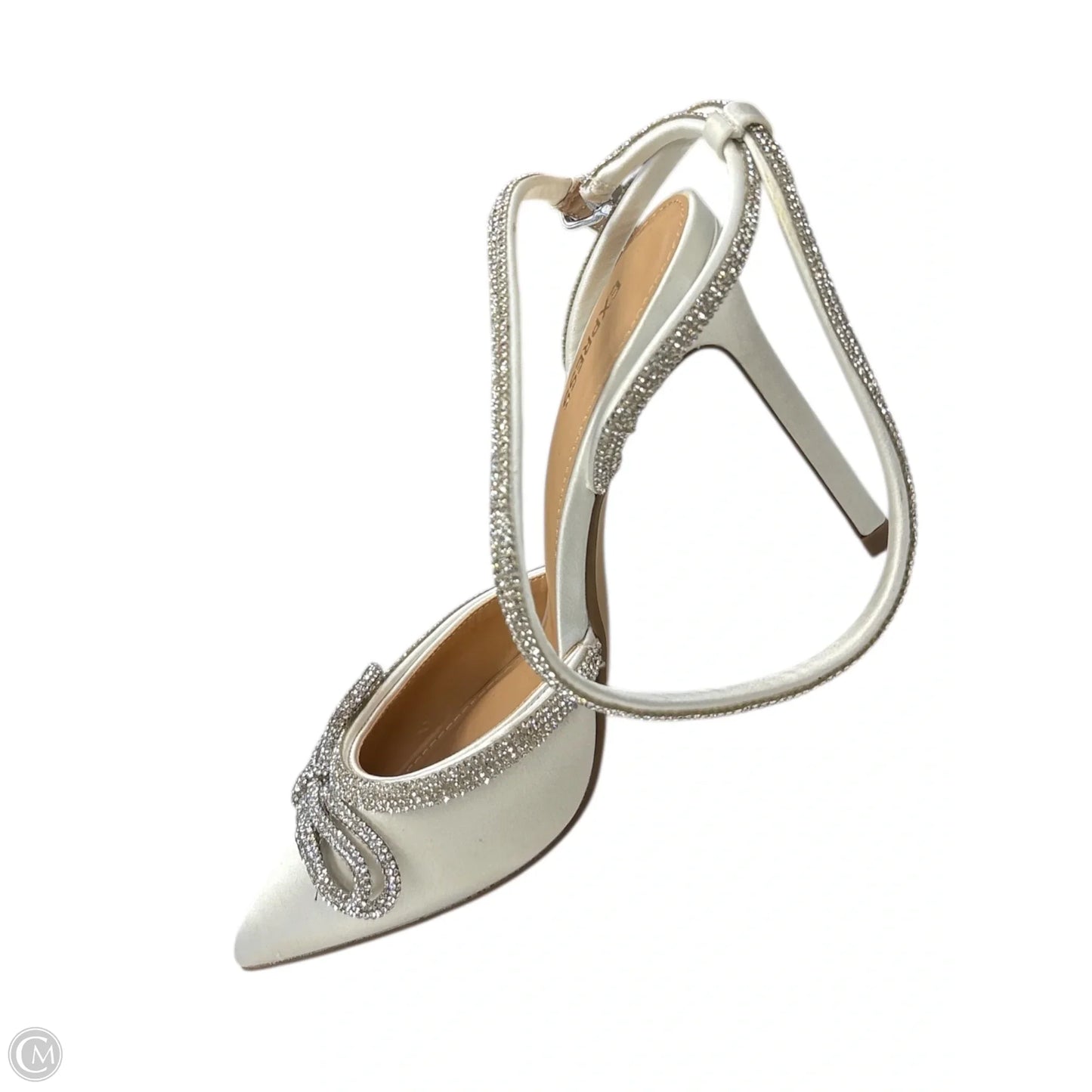 Sandals Heels Stiletto By Express In Cream, Size: 8