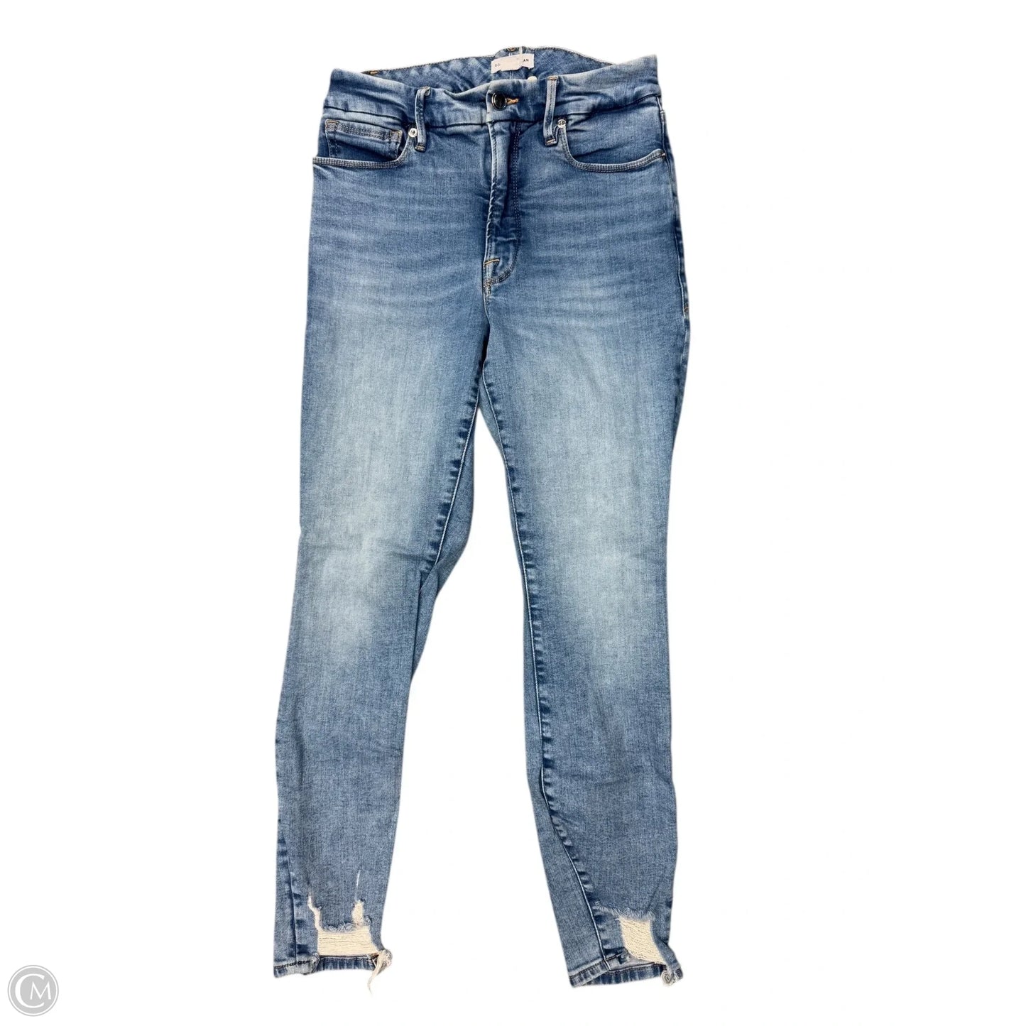 Jeans Designer By Good American In Blue Denim, Size: 4