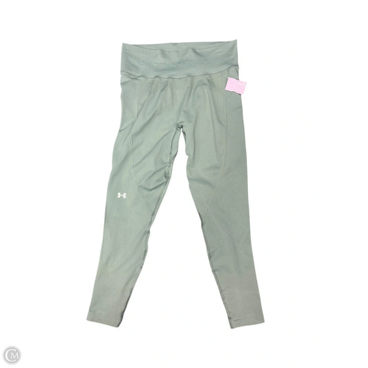 Athletic Leggings By Under Armour In Green, Size: L