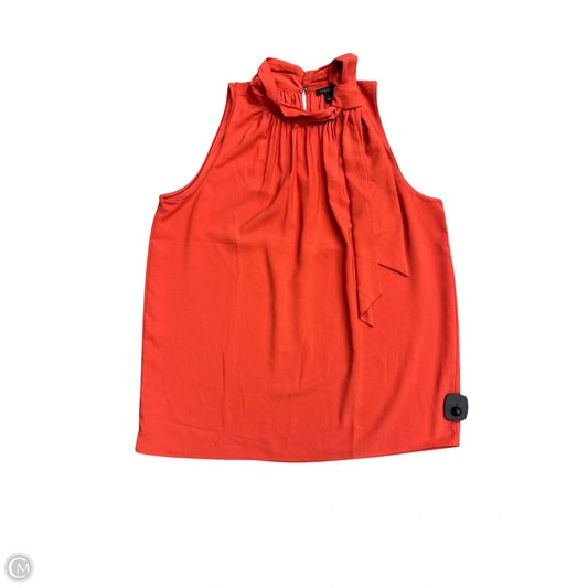 Top Sleeveless By Ann Taylor In Orange, Size: S