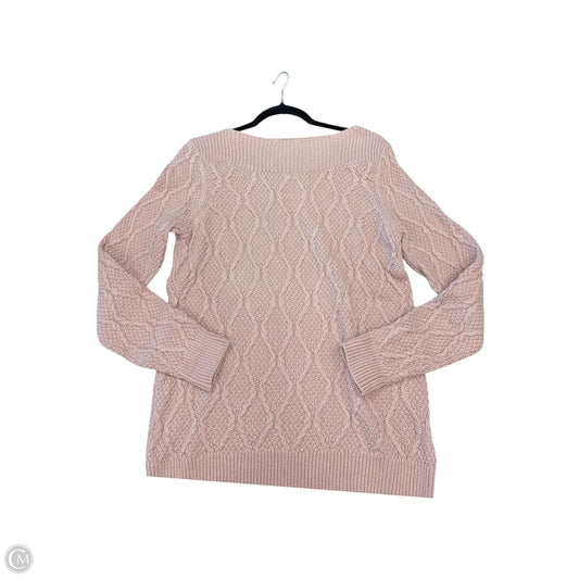 Sweater By Croft And Barrow In Pink, Size: M