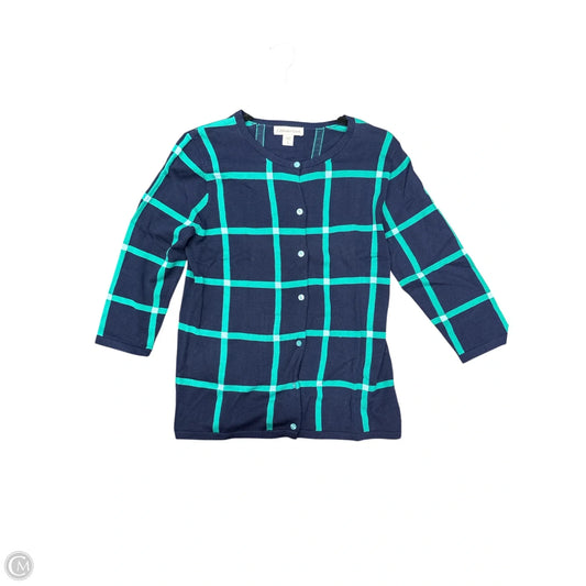 Cardigan By Coldwater Creek In Blue & Green, Size: S