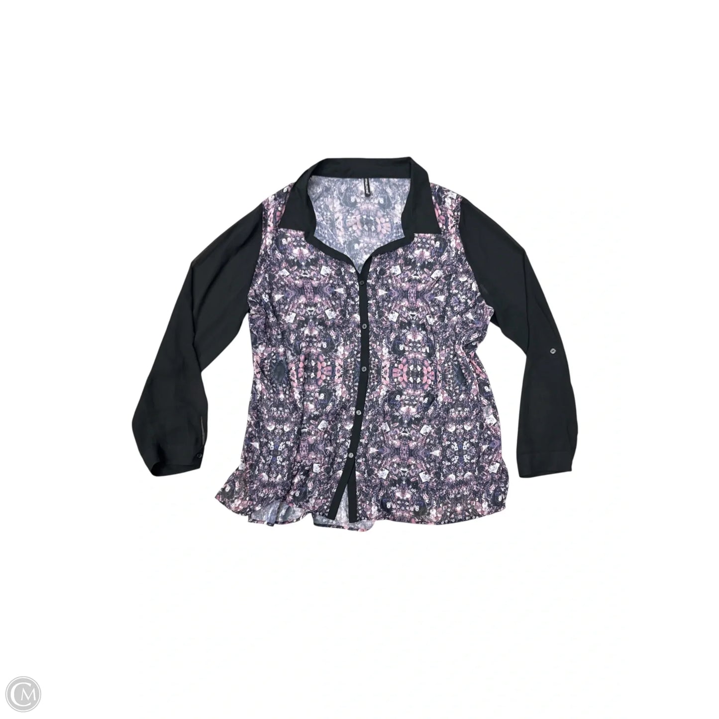 Top Long Sleeve By Maurices In Purple, Size: 2x