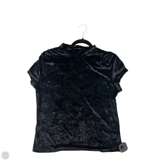 Top Short Sleeve By A New Day In Black, Size: L