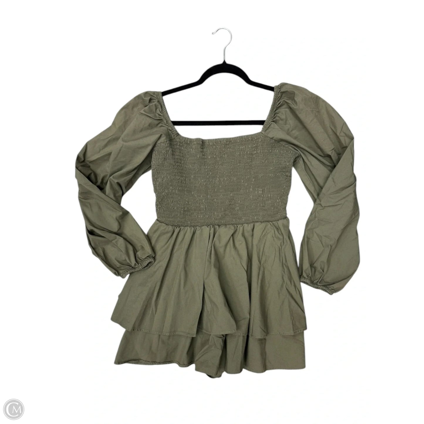 Romper By Express In Green, Size: 10