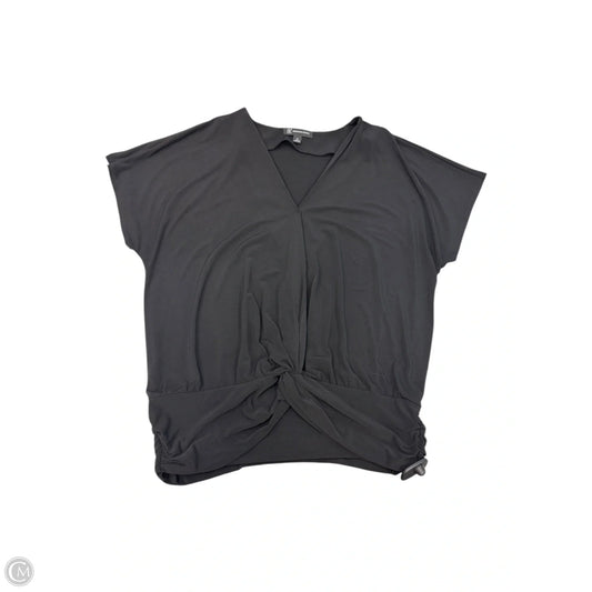 Top Short Sleeve By Inc In Black, Size: Xl