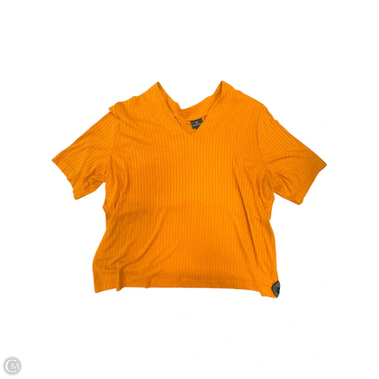 Top Short Sleeve By Worthington In Orange, Size: Xxl