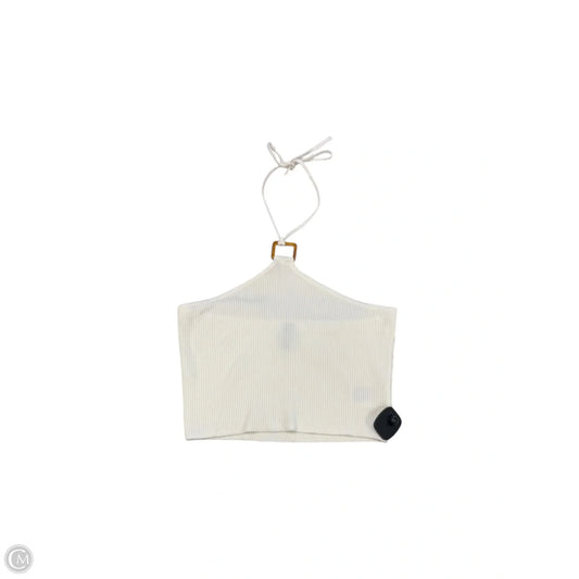 Top Sleeveless By Divided In White, Size: S