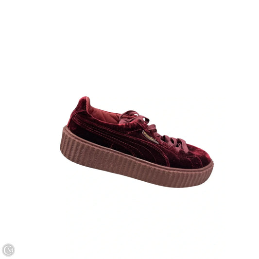 Shoes Athletic By Puma In Red, Size: 7.5