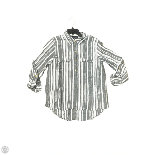 Top Long Sleeve By Ellen Tracy In Striped Pattern, Size: M