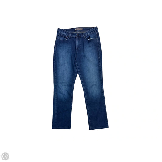 Jeans Straight By Levis In Blue Denim, Size: 12