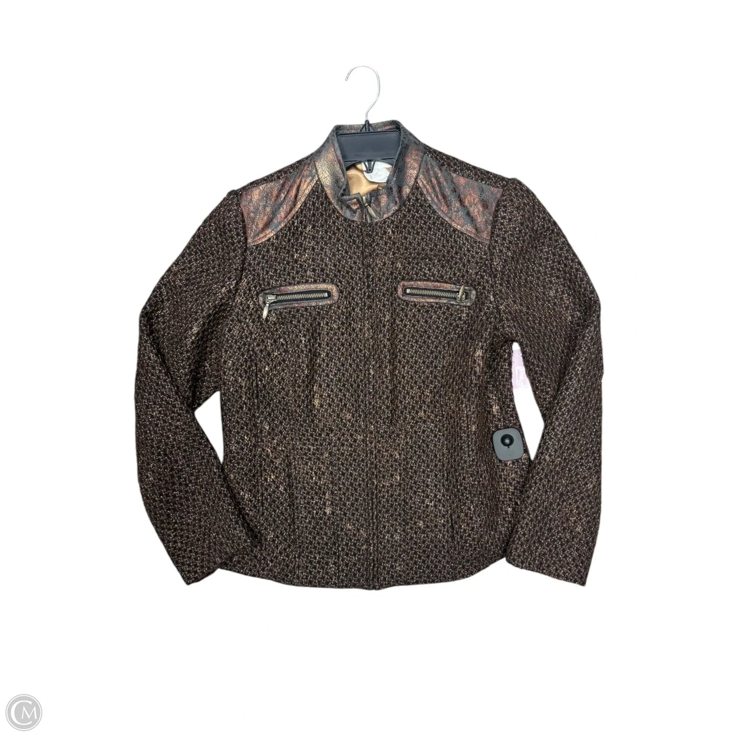 Jacket Other By Chicos In Bronze, Size: M