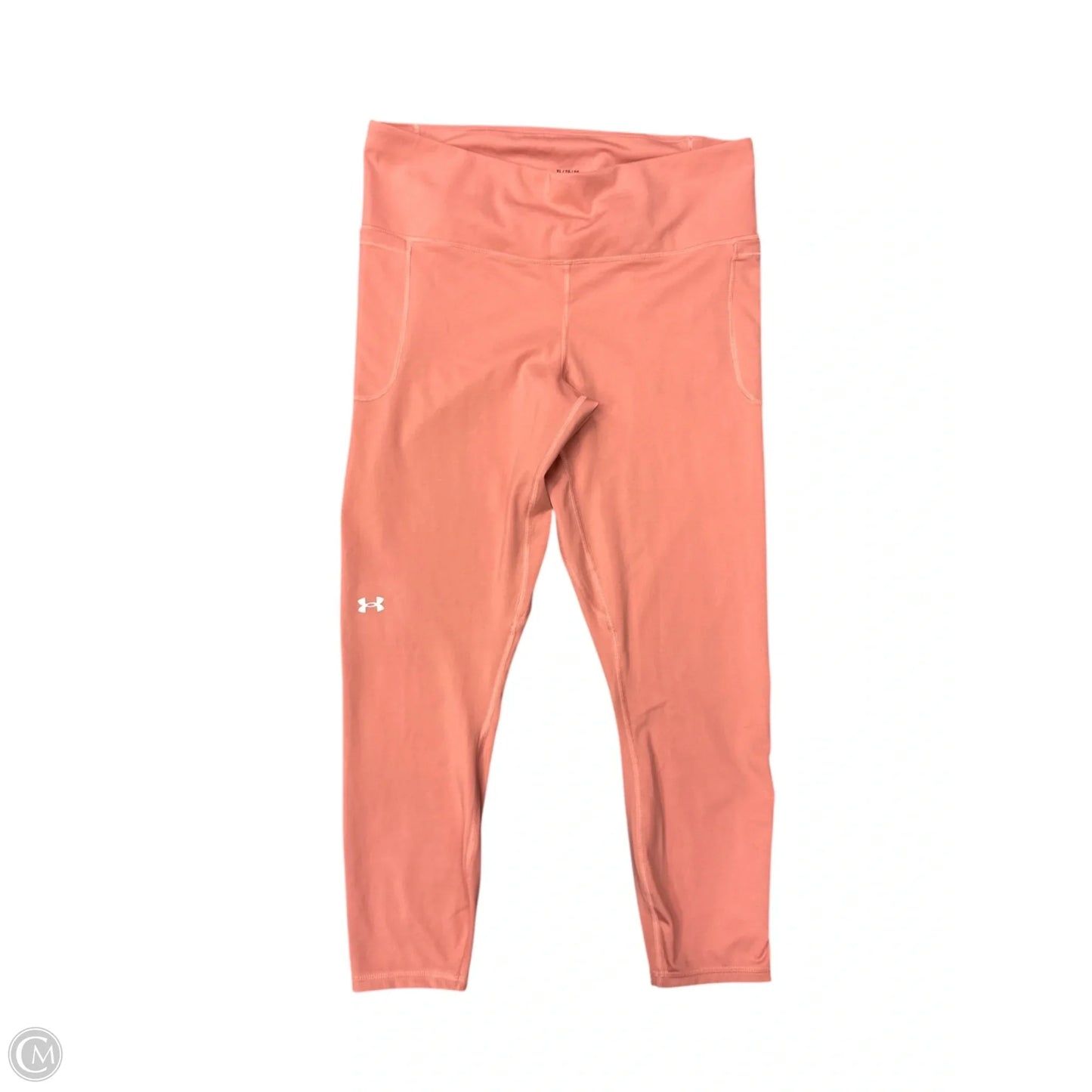 Athletic Pants By Under Armour In Peach, Size: Xl
