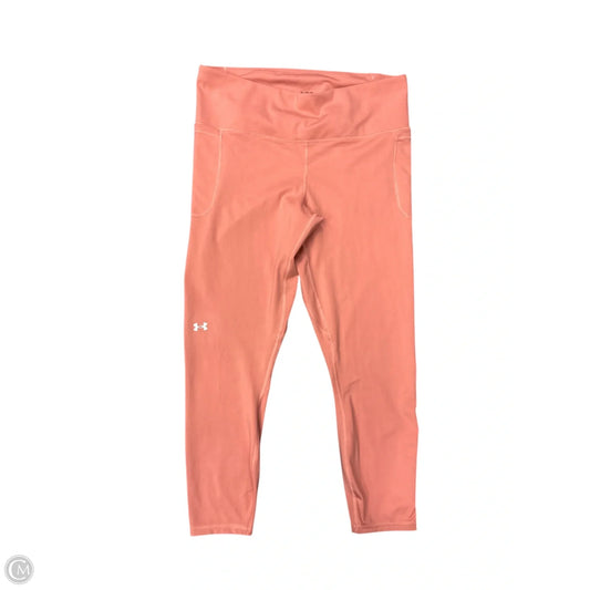 Athletic Pants By Under Armour In Peach, Size: Xl