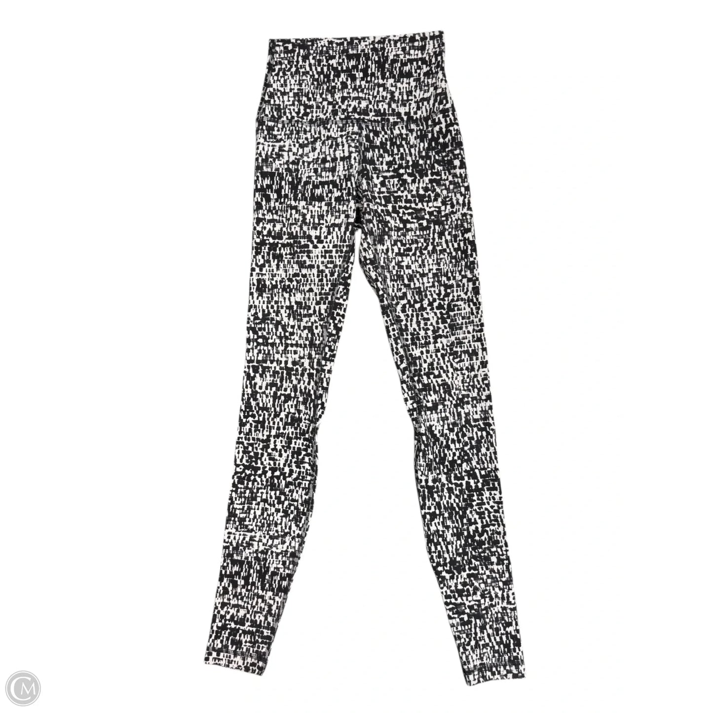 Athletic Pants By Lululemon In Black & White, Size: 2