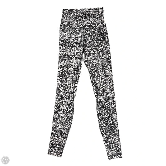 Athletic Pants By Lululemon In Black & White, Size: 2