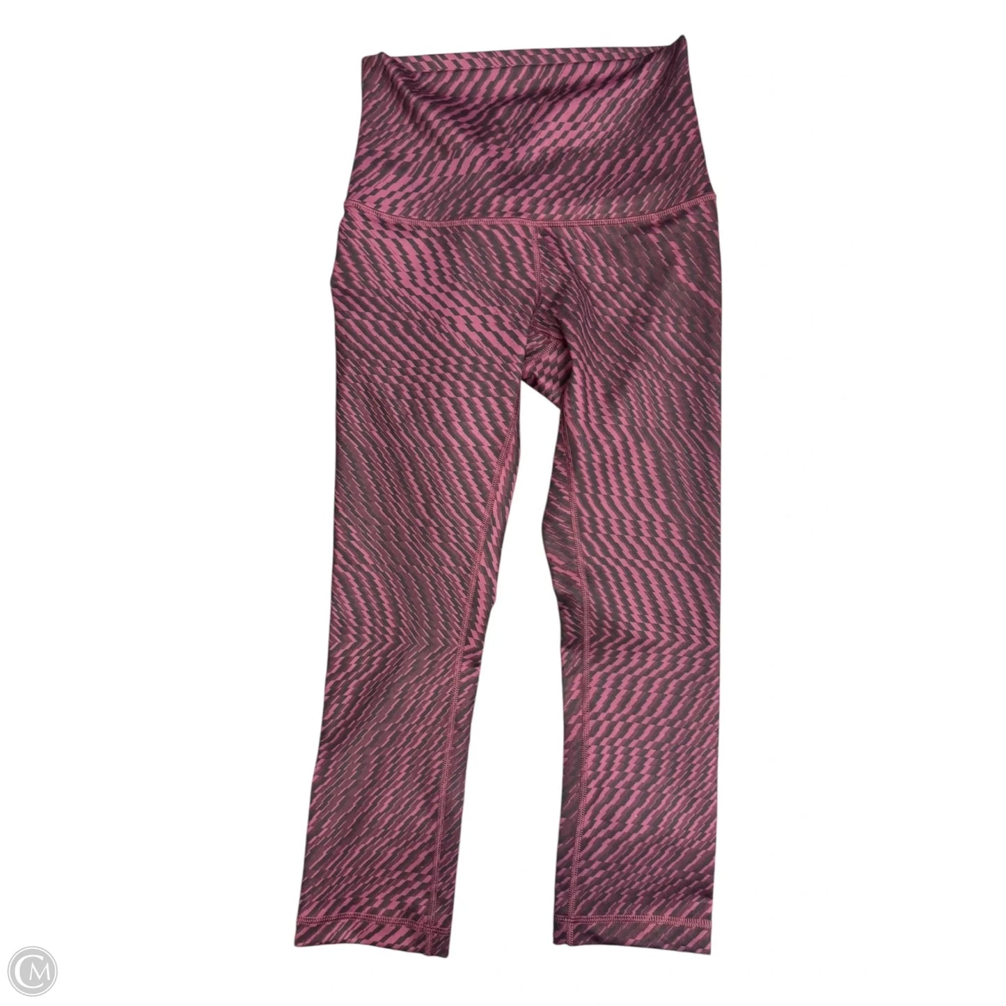 Athletic Pants By Lululemon In Black & Purple, Size: S