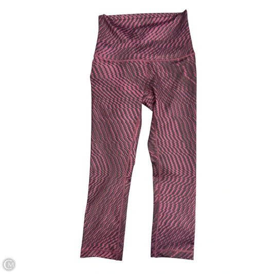 Athletic Pants By Lululemon In Black & Purple, Size: S