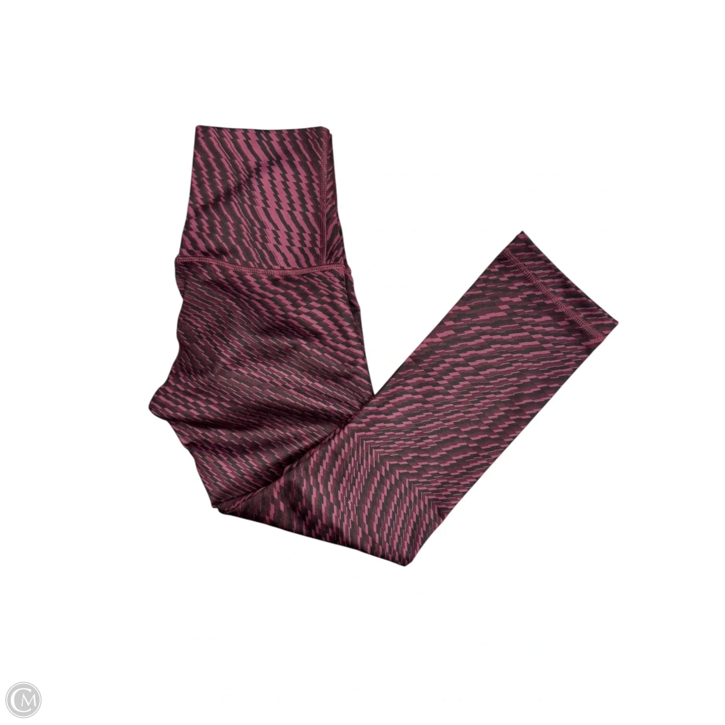 Athletic Pants By Lululemon In Black & Purple, Size: S