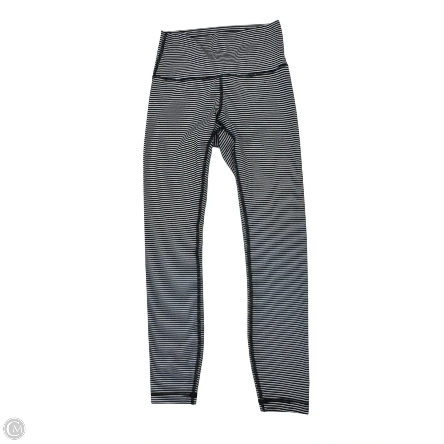 Athletic Pants By Lululemon In Black & White, Size: 4