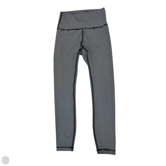Athletic Pants By Lululemon In Black & White, Size: 4