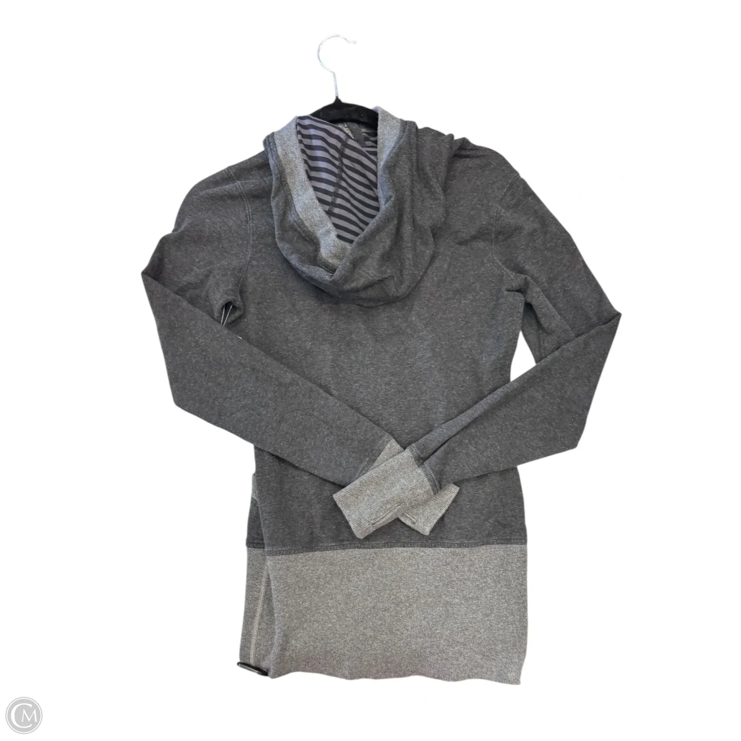 Athletic Jacket By Lululemon In Grey, Size: 4