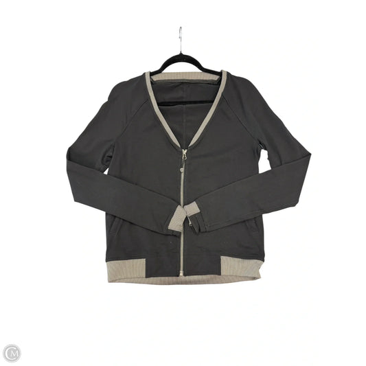 Athletic Jacket By Lululemon In Black, Size: 4