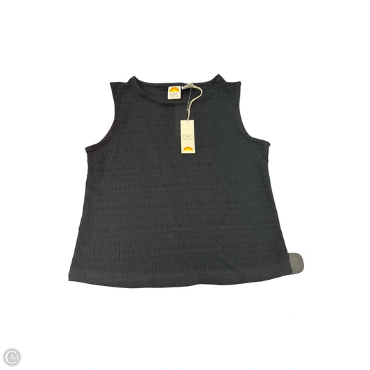 Top Sleeveless By C And C In Black, Size: L