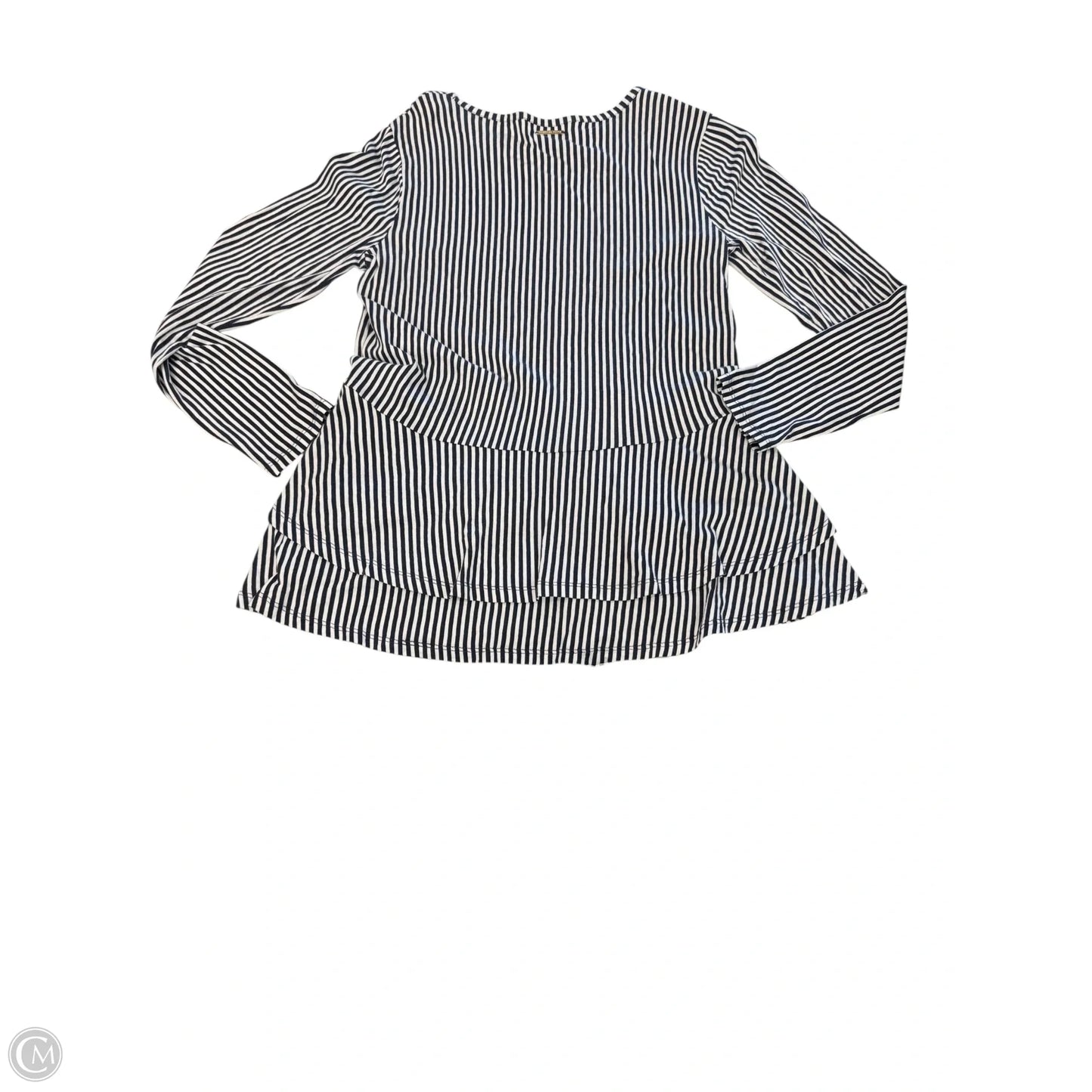 Top Long Sleeve By Michael By Michael Kors In Striped Pattern, Size: M