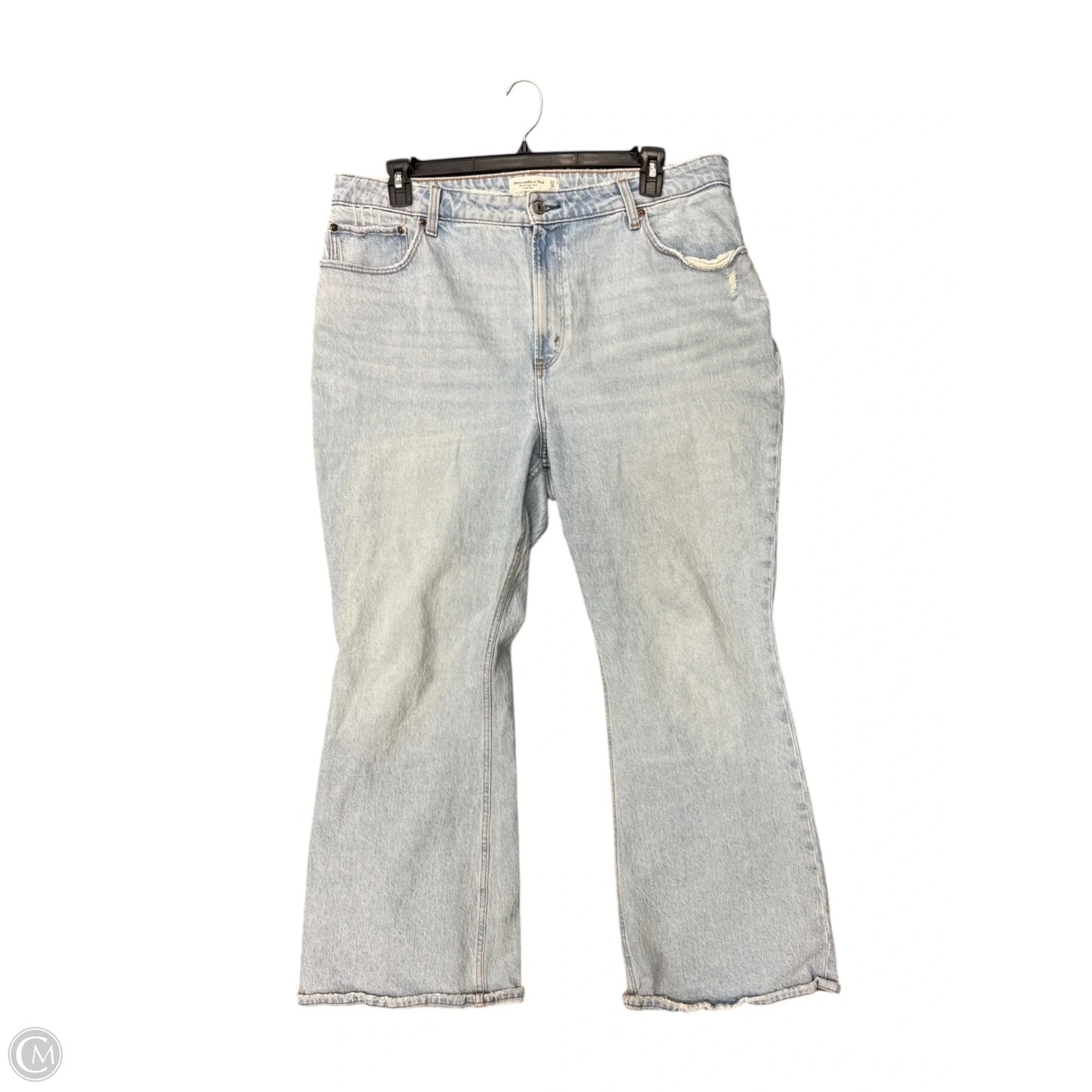 Jeans Flared By Abercrombie And Fitch In Blue Denim, Size: 18