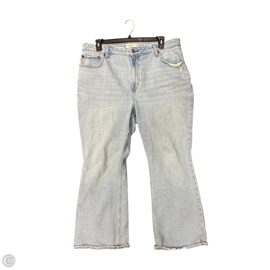 Jeans Flared By Abercrombie And Fitch In Blue Denim, Size: 18