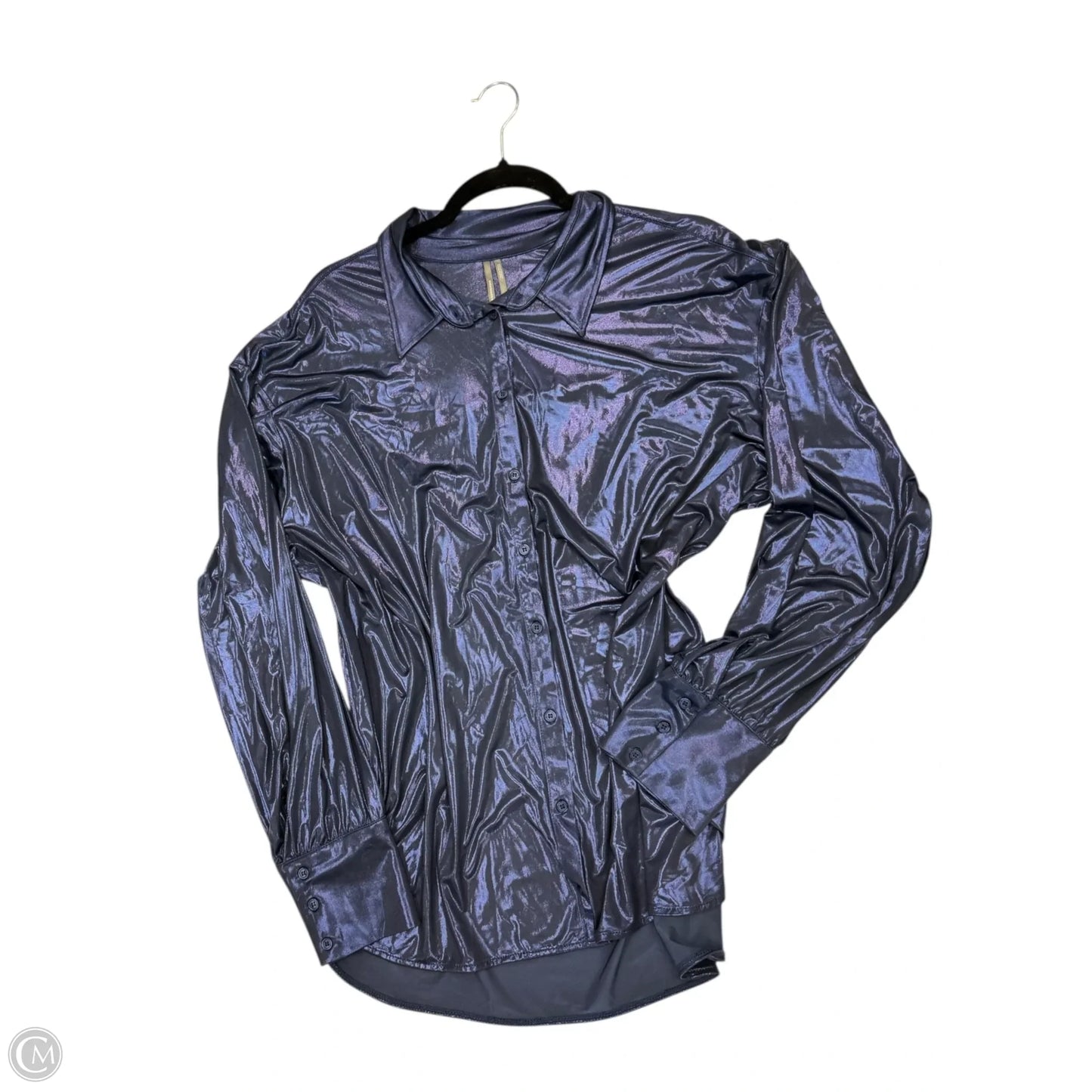 Top Long Sleeve By Anthropologie In Blue, Size: Xl