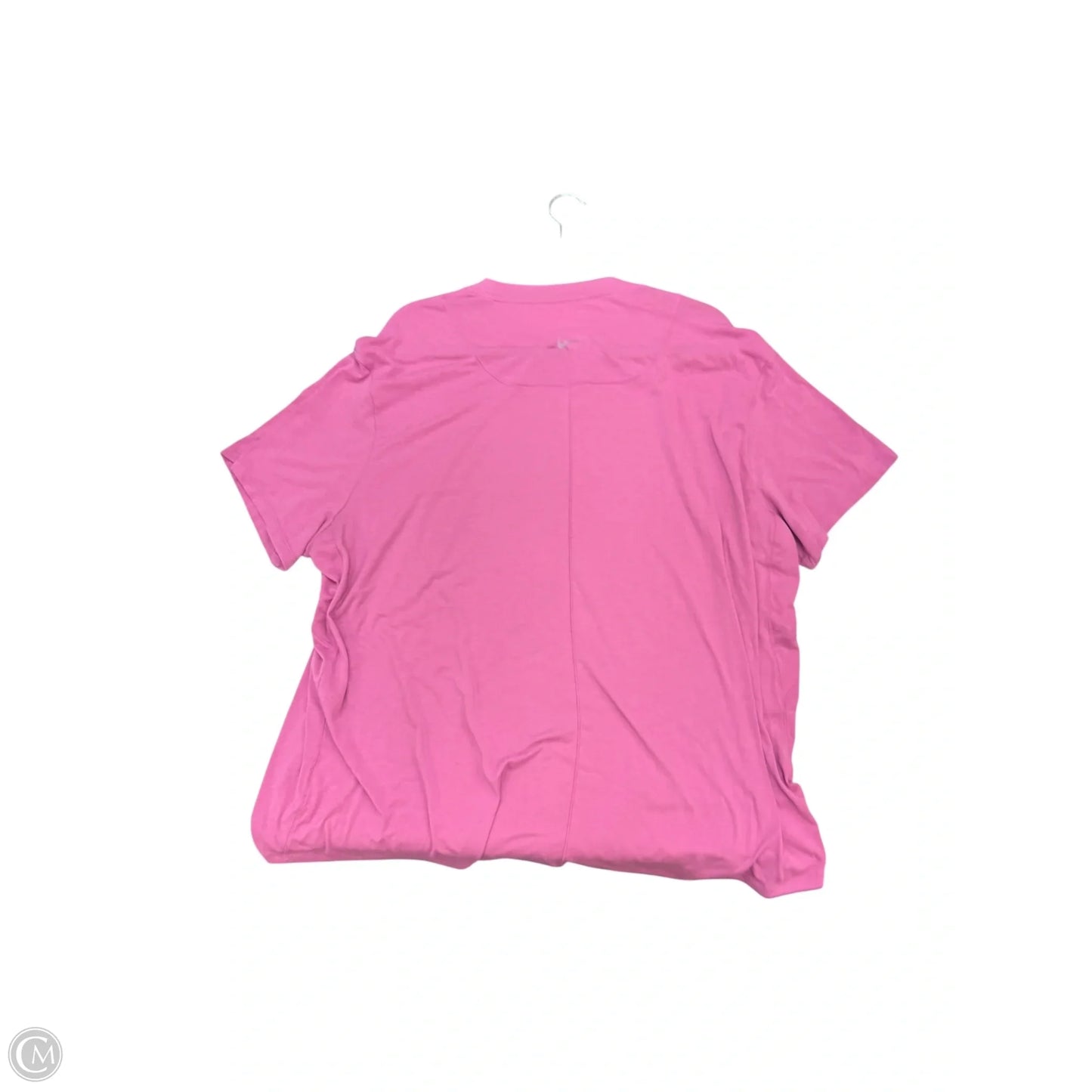 Athletic Top Short Sleeve By Nike In Pink, Size: Xl
