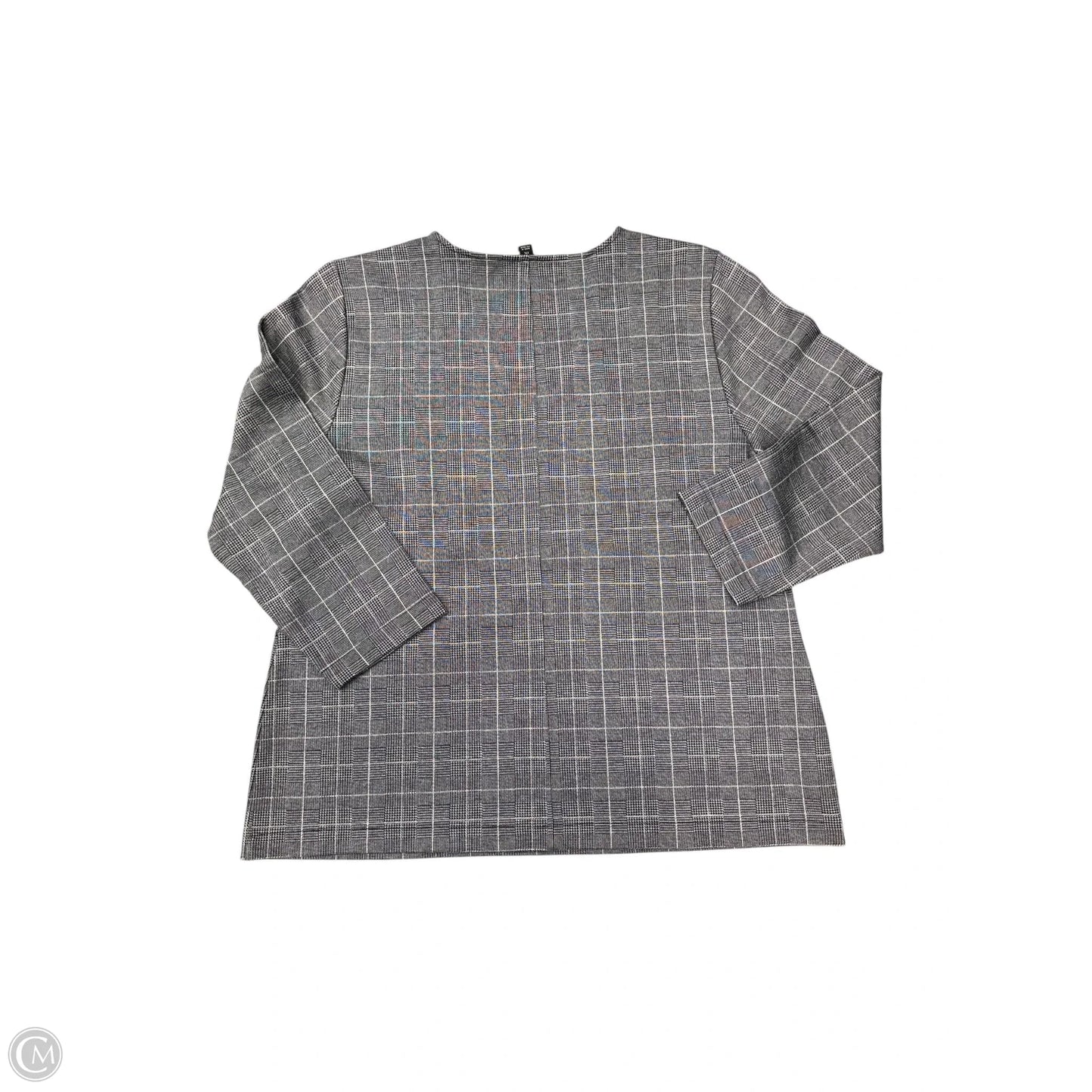 Top Long Sleeve By Ann Taylor In Grey, Size: Xxl