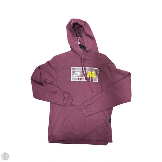 Sweatshirt Hoodie By Nike In Red, Size: M