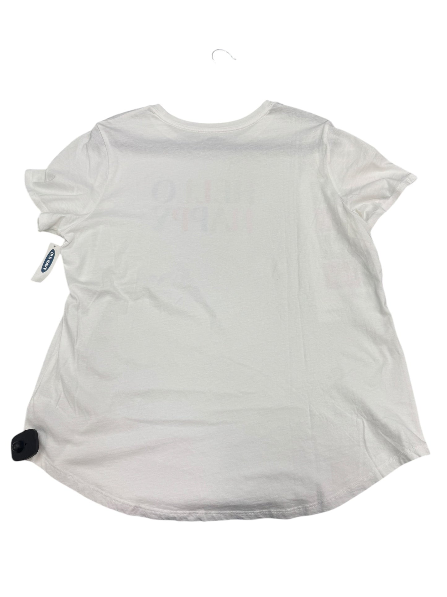 Top Short Sleeve By Old Navy In White, Size: Xl