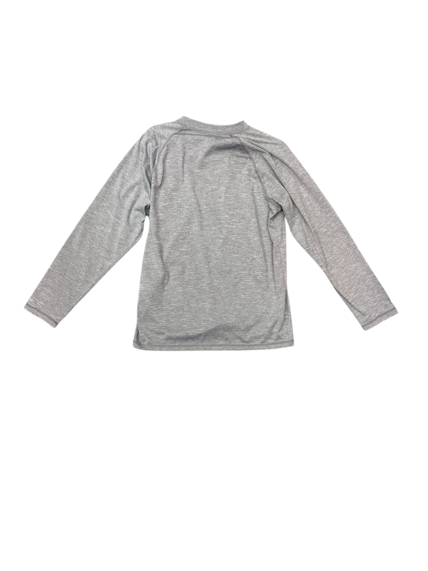 Athletic Sweatshirt Crewneck By Nike In Grey, Size: M