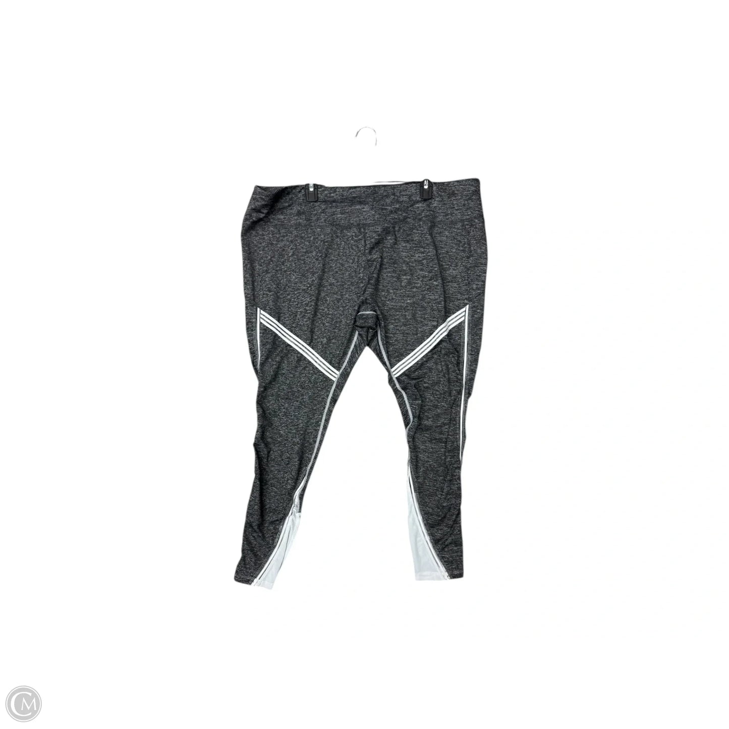 Athletic Leggings By Mta Pro In Grey, Size: 3x