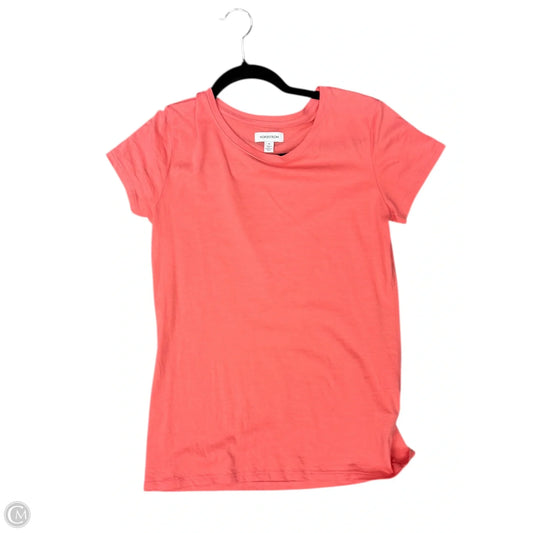 Top Short Sleeve By Nordstrom In Orange, Size: M