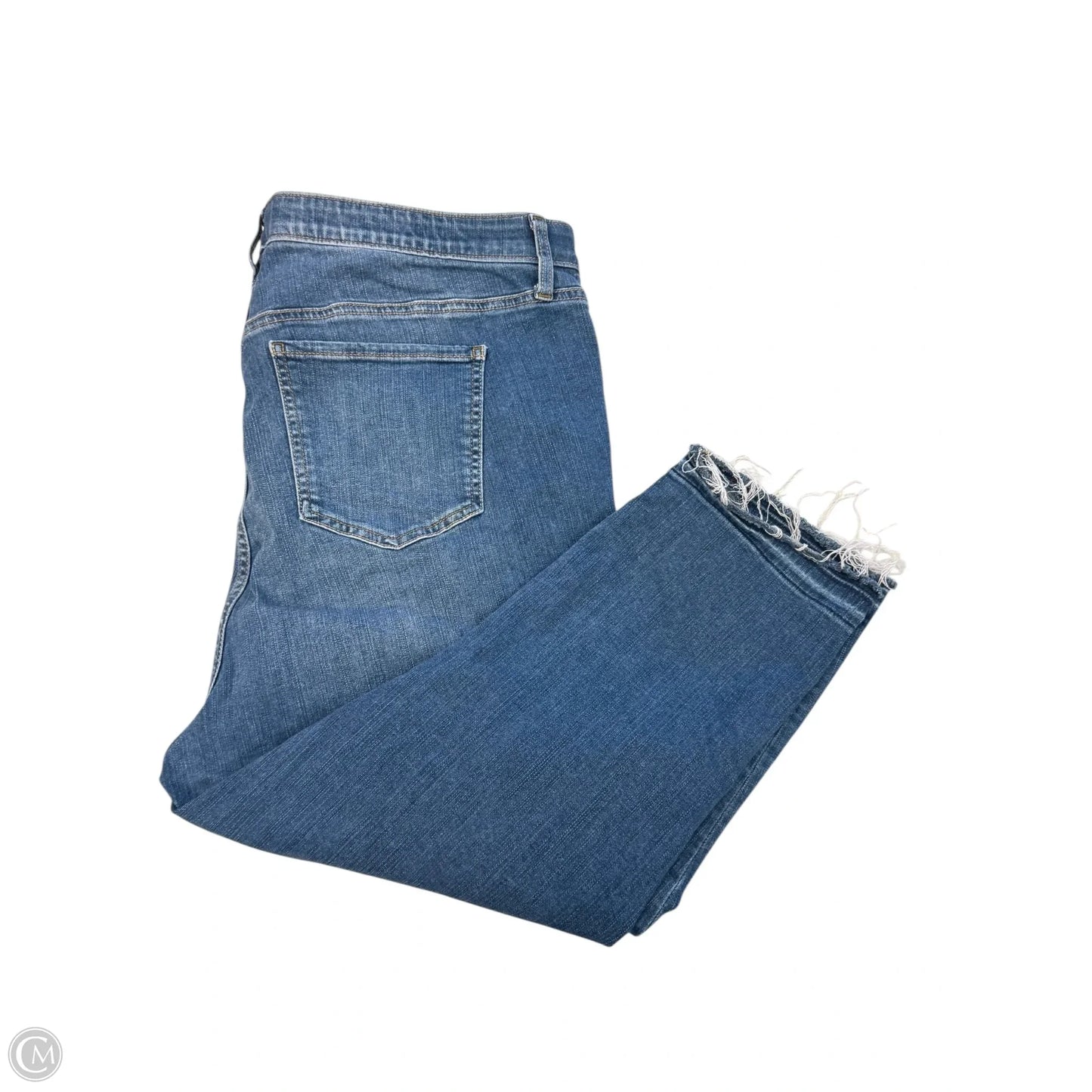 Jeans Cropped By Torrid In Blue Denim, Size: 22