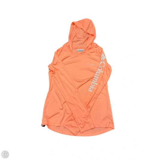 Athletic Top Long Sleeve Collar By Columbia In Pink, Size: S