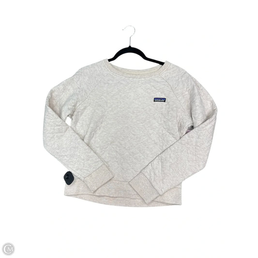 Sweatshirt Crewneck By Patagonia In Cream, Size: S