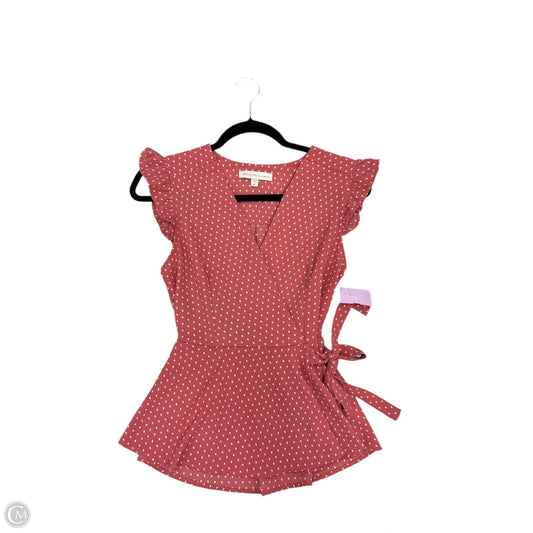 Top Sleeveless By Monteau In Pink, Size: M